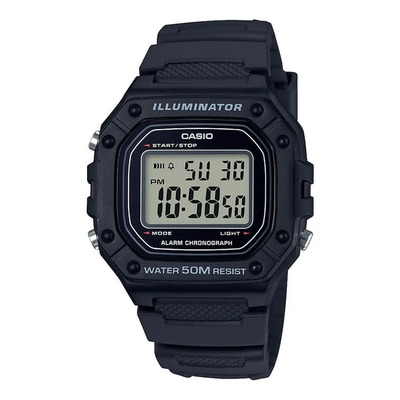 Reloj Pulsera Casio Youth W-218h Negro Gris/negro