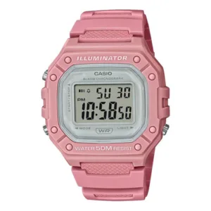 Reloj Deportivo Casio W-218hc-4av Rosa Gris